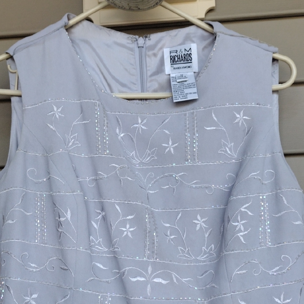 Gray Sleeveless Scoop Neck Sundress